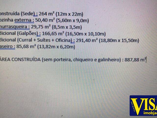 #22570 - Chácara para Venda em Jacareí - SP