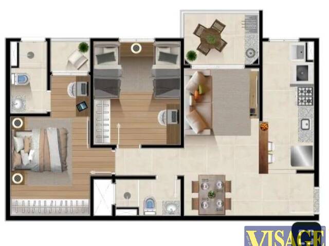 #26039 - Apartamento para Venda em Jacareí - SP - 3